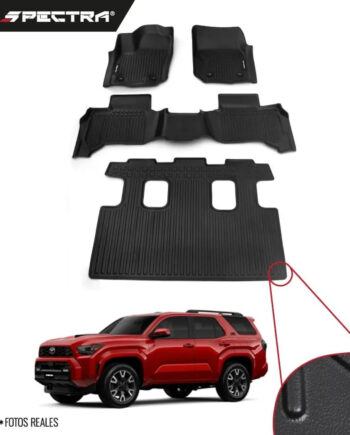 Toyota 4Runner 2025-2026, Alfombras de Bandeja, 2 filas, Lisas, Spectra.